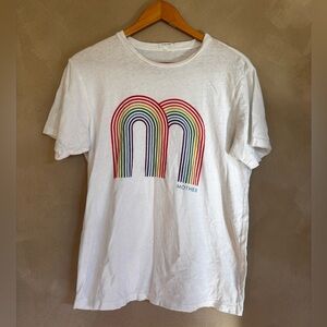 Mother White T-Shirt with Rainbow Graphic